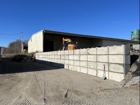 mur de bloc de ciment